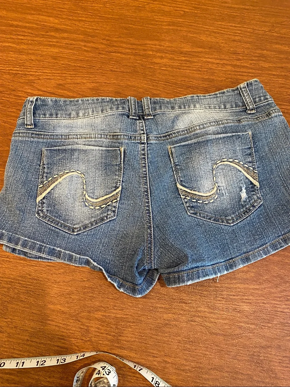 Grane Distressed Blue Denim Jean Shorts size 11